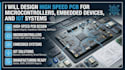 design high speed pcb for microcontrollers, embedded devices, and iot systems