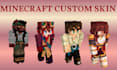 design custom, unique, premium minecraft skin and mc java art