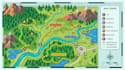 create custom hiking trail map, park map and tourism adventure map