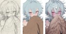 draw a custom anime oc or character headshot portrait