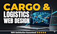 design a responsive logistics website, freight, and cargo website