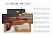 provide edesign concept with mood board and shopping list