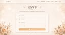 design a custom wedding website with rsvp