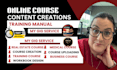 do online course content, elearning course creation course curriculum skincare