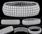 rhinestone pendant cad model, ring stone setting and ready manufacturing files