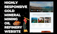 design gold mineral mining  oil refinery quarry website