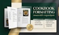 do cook book formatting for amazon KDP and ingram spark