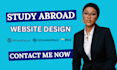 design study abroad website, study visa website, study abroad agency website