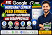 fix google merchant center feed errors,shopify suspension,and disapprovals