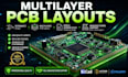 develop multilayer pcb layouts with bom, gerber files, and manufacturing