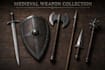 do 3d weapon modelling game ready weapons medieval weapons asset pack for rpgs