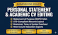 review and edit your personal statement and academic resume
