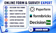 create papperform logic page form io input connection formbricks decision tree