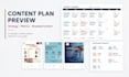 create a social media content strategy and monthly calendar