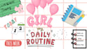 create printable daily planner, digital planner,