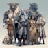 design a dnd character and dnd party character