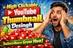 make eye catchy thumbnail for you
