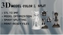 professionally color and split your 3d model