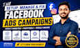 setup, manage and fix facebook ads campaigns