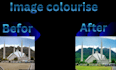 professionally colorized old background and white photos