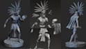 sculpt 3d print 3d creature model toy action figure statue flexi model bjd doll