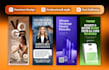 design premium and professional roll up banner
