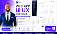 design modern web app UI UX in figma with prototype