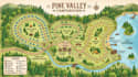 design custom resort map, rv park map, campground, vacation resort illustration
