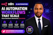 setup airtable automation, n8n ai, airtable database crm,