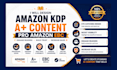 design amazon kdp a plus content, amazon ebc, infographic