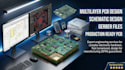create multilayer pcb layout, schematic design and gerber files