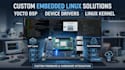 develop custom embedded linux solutions, yocto bsp and device drivers