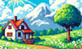 do pixel art parallax background pixel tileset tilemap pixel game asset
