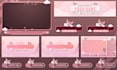 design animated cute twitch overlay and stream package