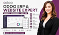 setup odoo erp, design odoo website, odoo ecommerce and modules