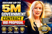 write government contract bid proposal writing rfp rfq grant proposal submission