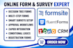 setup survey template typeform formsite secure fluent forms zoho crm automation