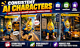 create ai character images and animations