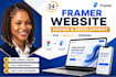 design framer website, figma to framer, edit fix and update framer landing page
