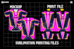 create jersey mockup designs and sublimation ready files