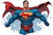 draw black and white comic superhero character line art