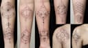 make custom minimal and geometric tattoo design