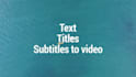 write english subtitles in video
