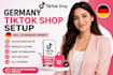 setup and manage your germany tiktok shop