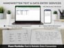 do fast pdf to word typing excel data and handwritten text