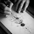 create sleeve tattoo design in geometric style
