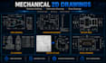 do autocad 2d, 3d modeling with accurate technical drafting