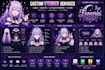 do custom vtuber logo, vtuber rigging, live2d rigging, vtuber asset, vtube