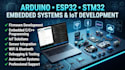 develop arduino, esp32, stm32 embedded systems and iot projects