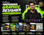create modern and creative social media post designs
